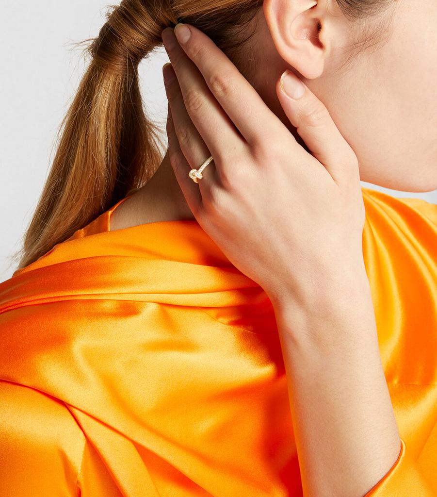 Engelbert Yellow Gold and Diamond The Legacy Knot Ring