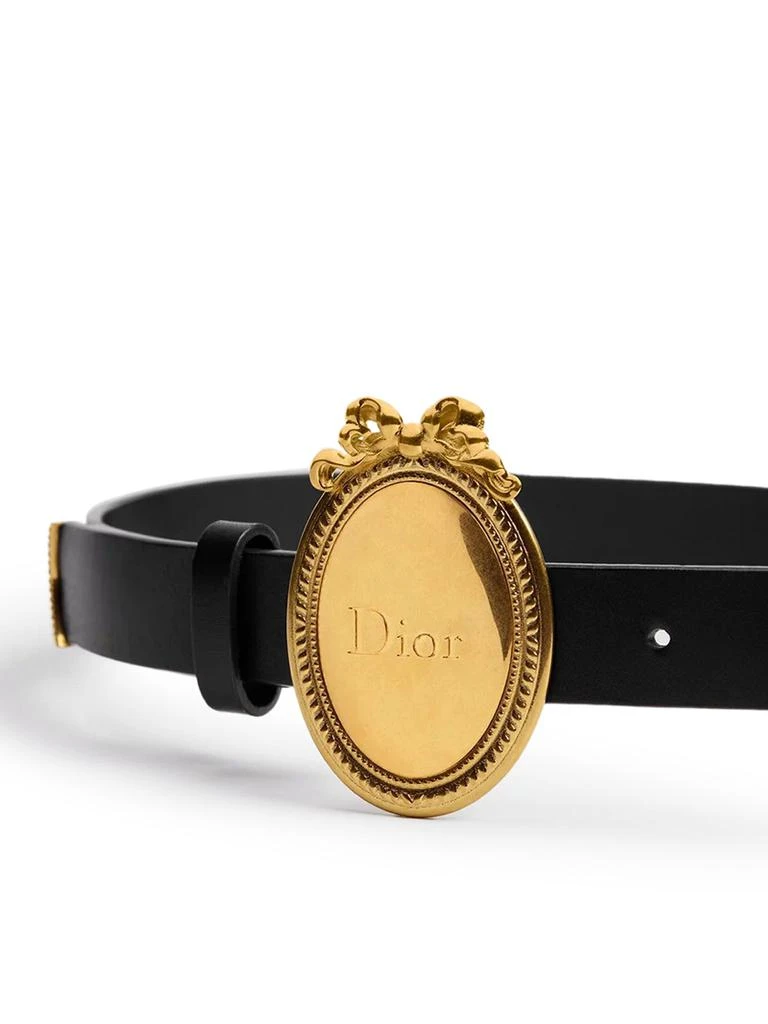 Dior DIOR MÉDAILLON BELT IN BLACK TOLEDO CALFSKIN 3