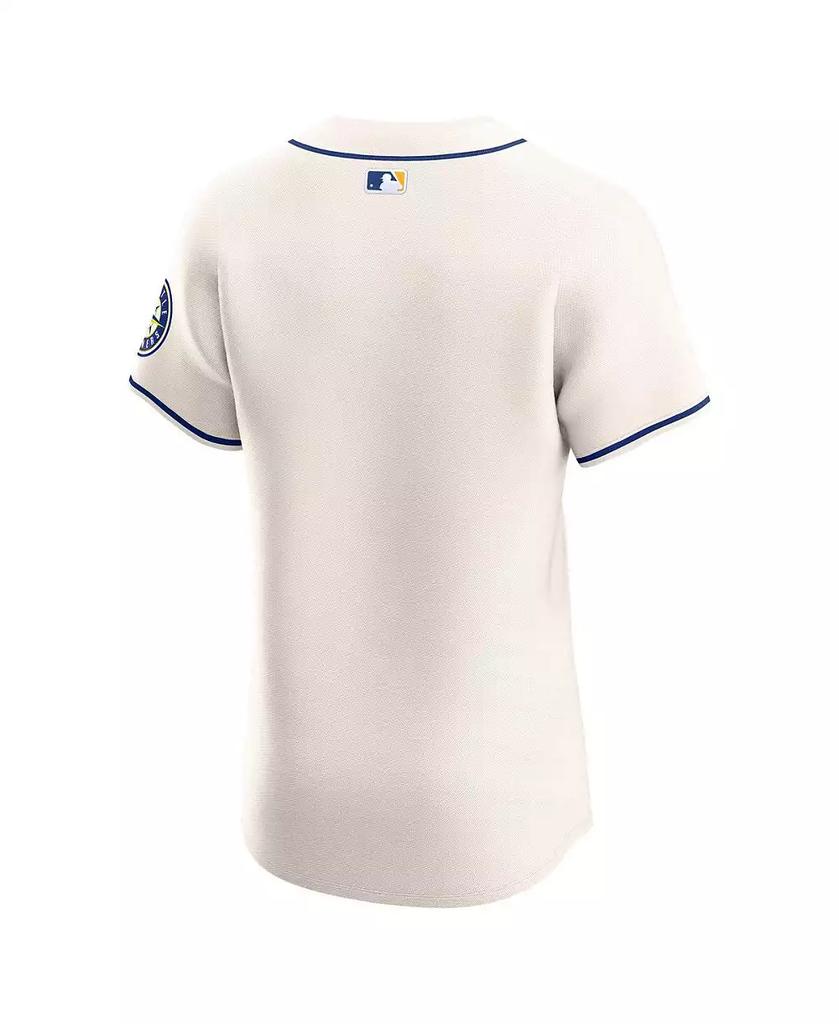 NIKE Men's Cream Seattle Mariners Alternate Vapor Premier Elite Patch Jersey