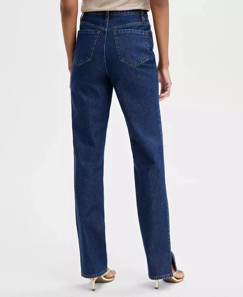 INC International Women's High-Rise Straight-Leg Jeans, Exclusively at Macy's 4