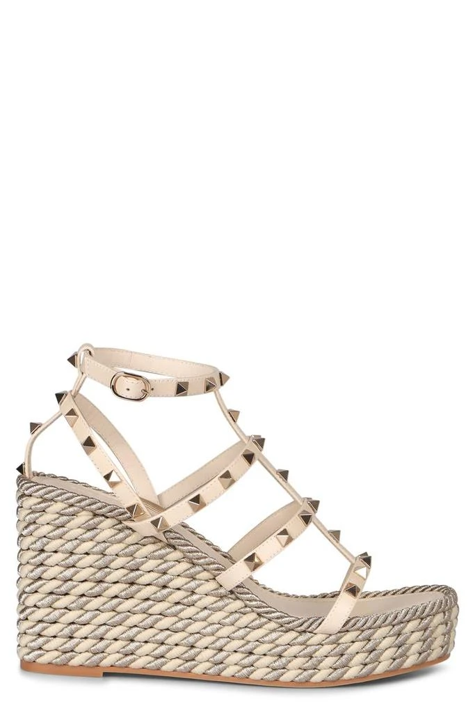 Valentino Valentino Garavani Rockstud Leather Wedges 1