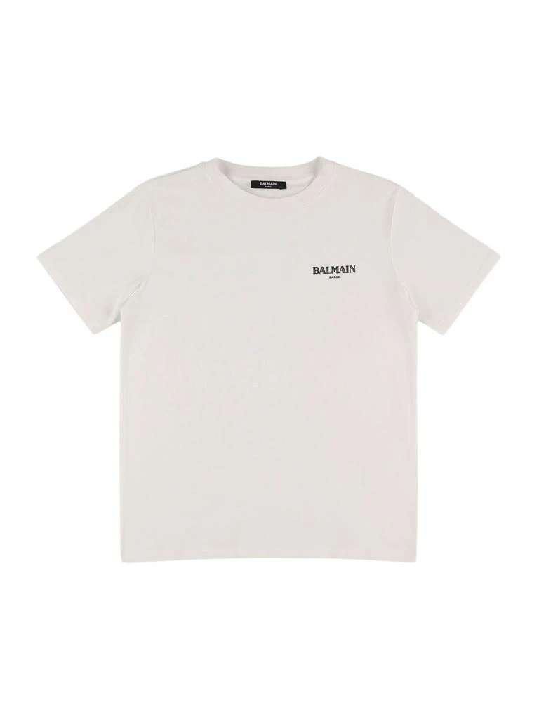Balmain Printed Cotton Jersey T-shirt 1