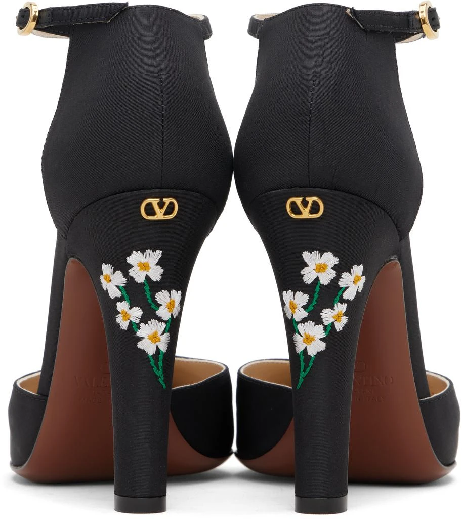Valentino Black Hi Dolly Fabric Heels 2