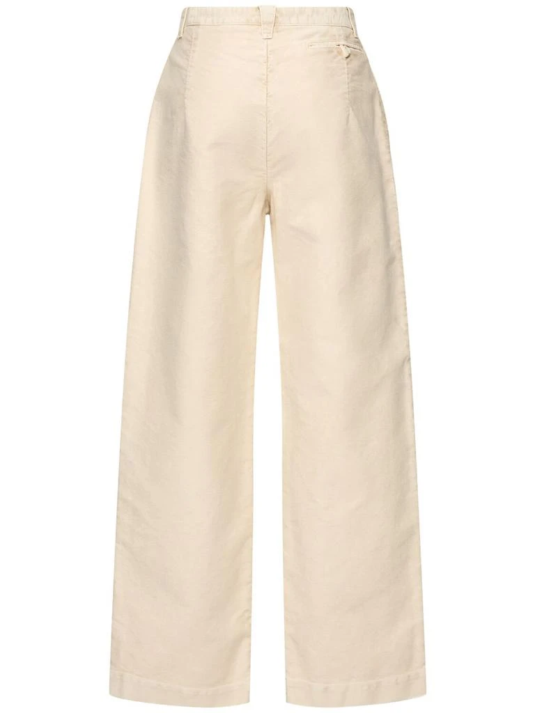 MAISON MARGIELA Mid Rise Cotton Wide Pants 3