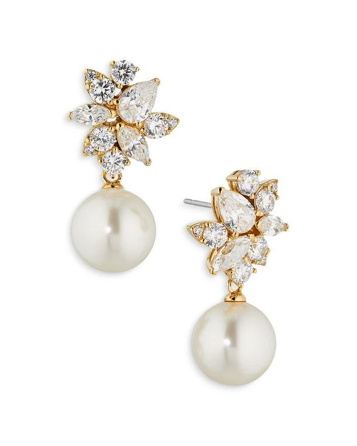 Nadri Chiara Stone Cluster
Imitation Pearl Drop Earrings