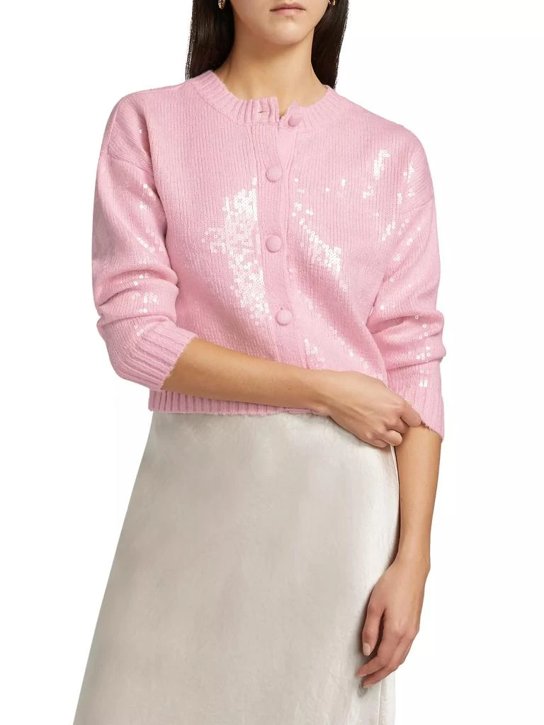 Design History Sequin Knit Button-Front Cardigan 3