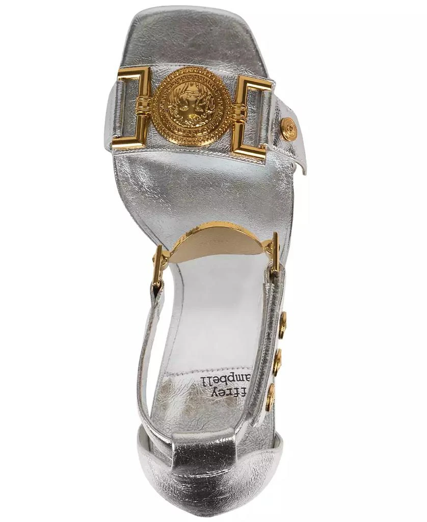 Jeffrey Campbell Leonite Emblem-Emblellished Wedge Sandals 4