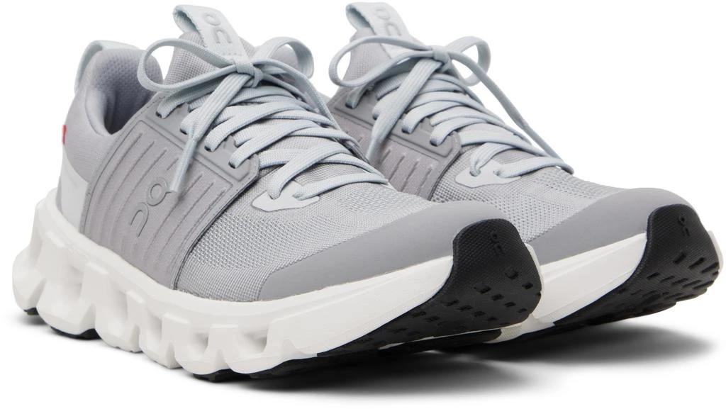 On Big Kids Gray Cloudswift Sneakers 4