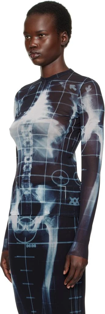 Jean Paul Gaultier Black & Blue 'The Squeletor' T-Shirt 4