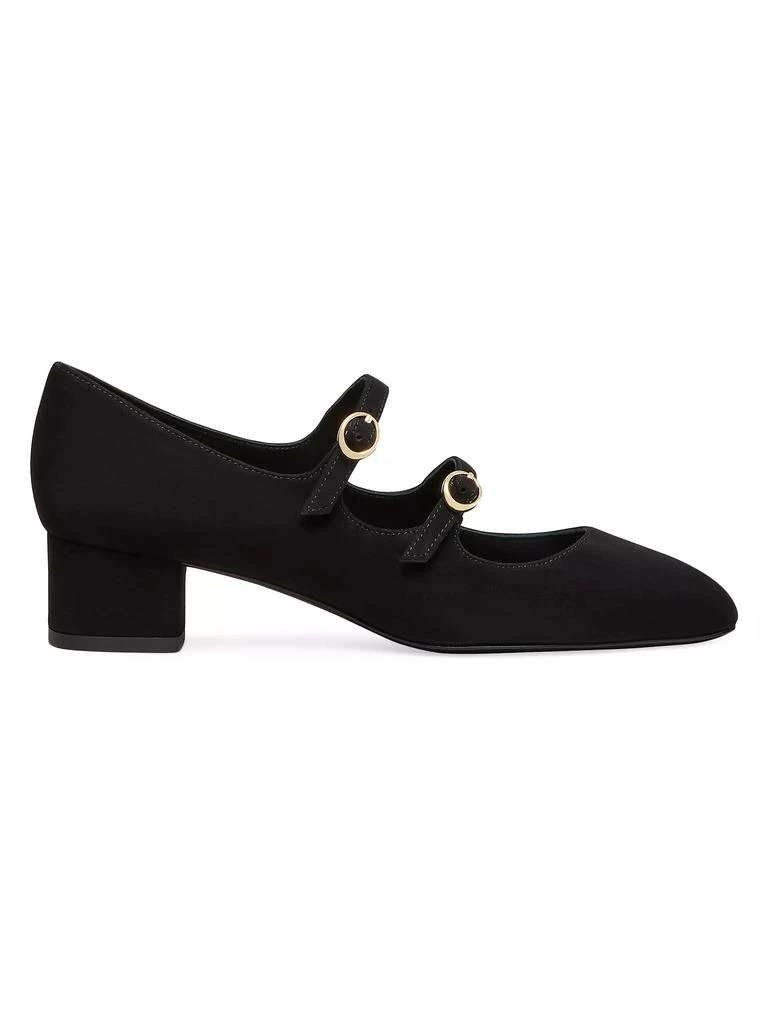 Stuart Weitzman Benni Suede Mary Jane Pumps 1