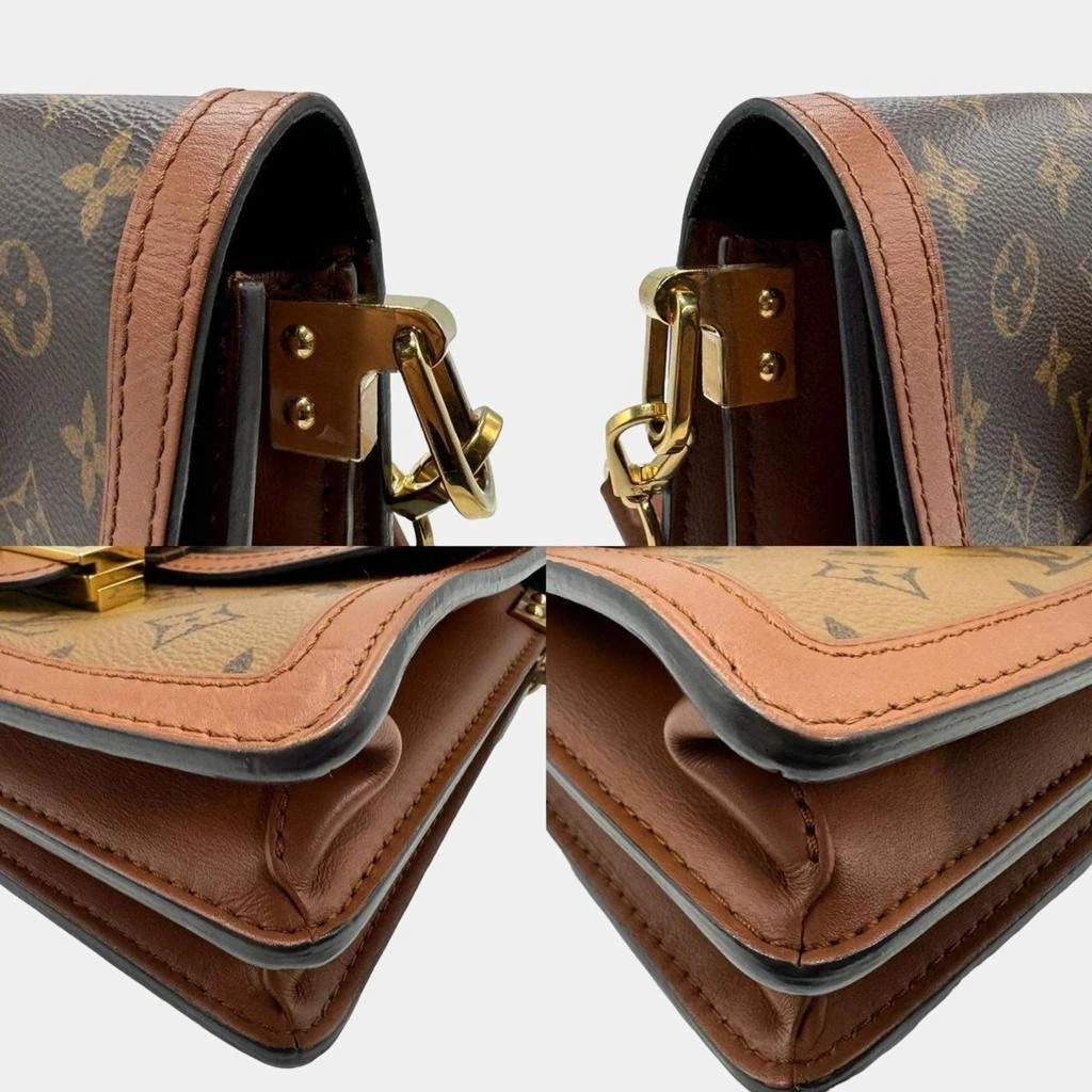 Louis Vuitton Louis Vuitton Brown Monogram Reverse Canvas Dauphine MM Shoulder Bag 3