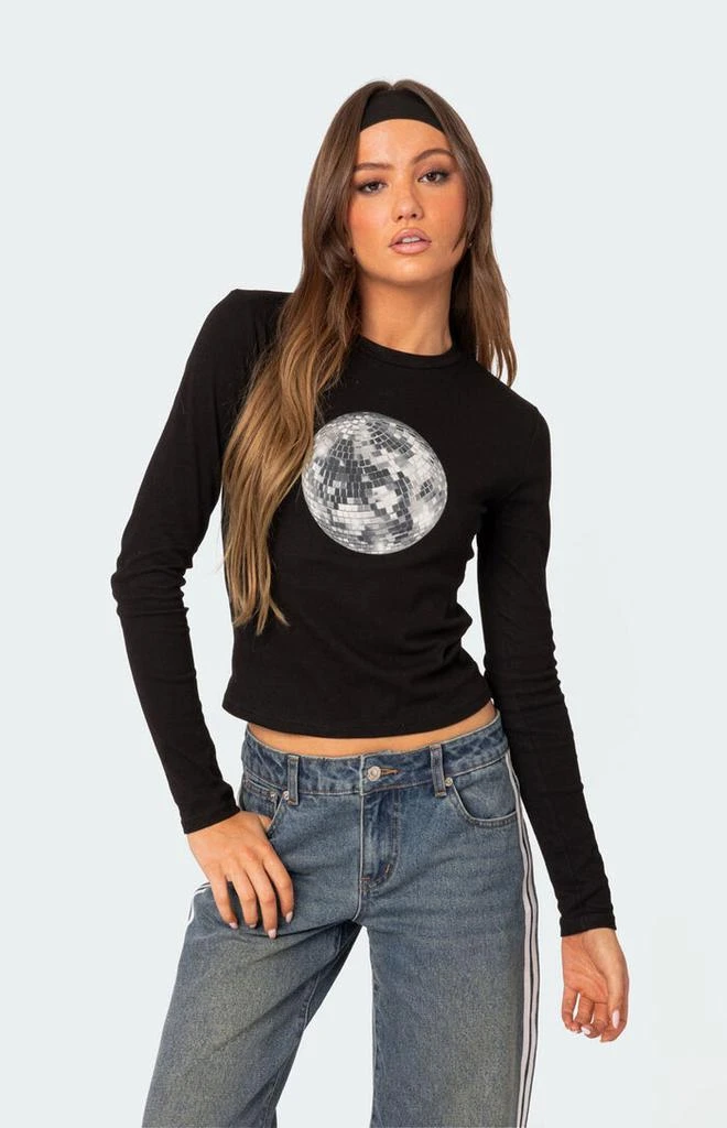 Edikted Disco Girl Long Sleeve T-Shirt 1