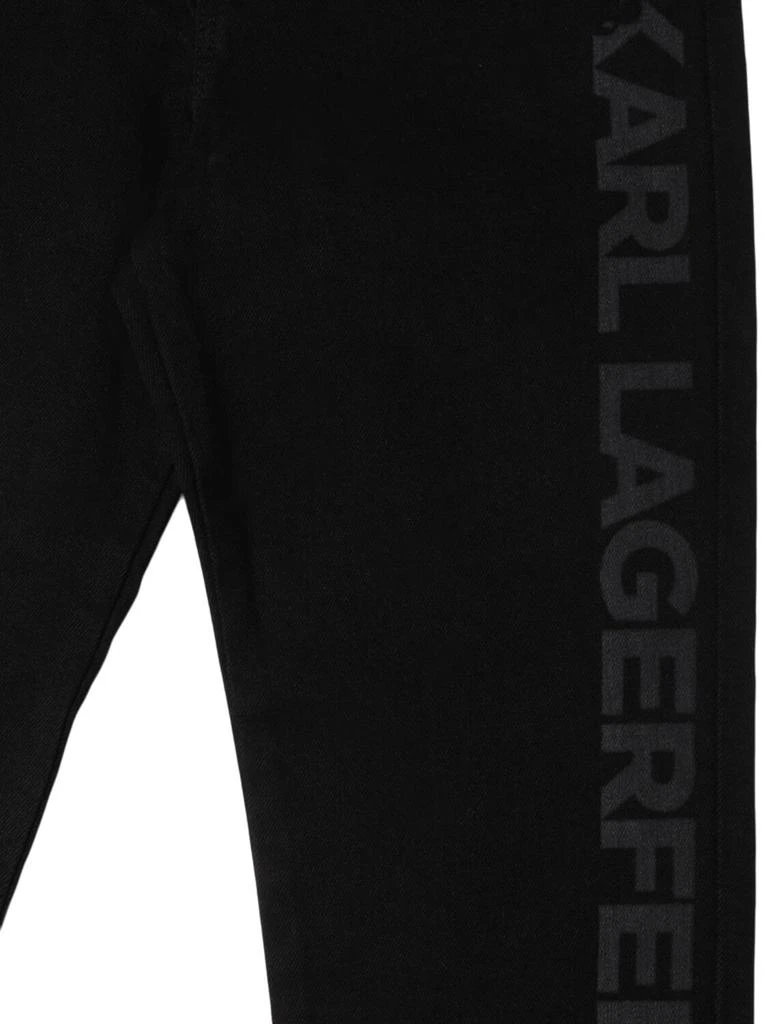 Karl Lagerfeld Paris Stretch Denim Pants W/printed Logo 1