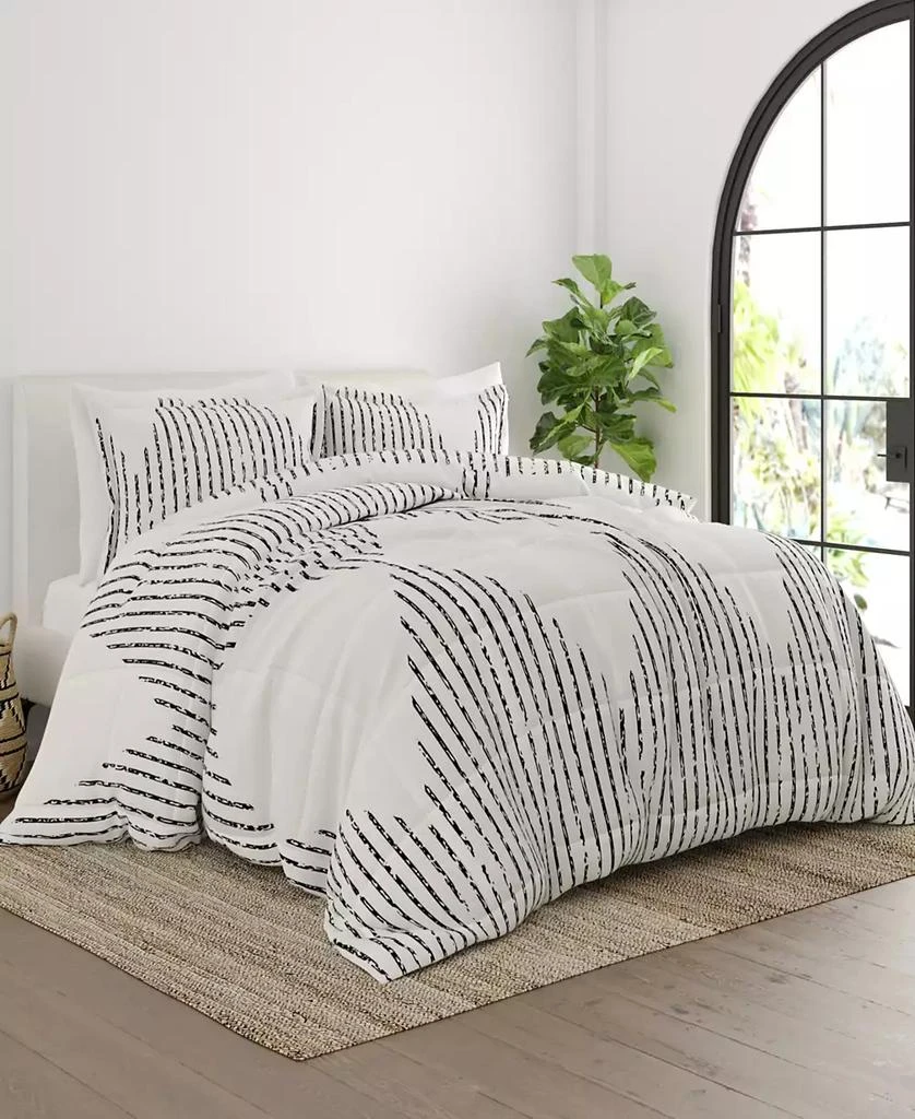 IENJOY HOME Ultra Soft Diamond Stripe 3-Pc. Comforter Set 9
