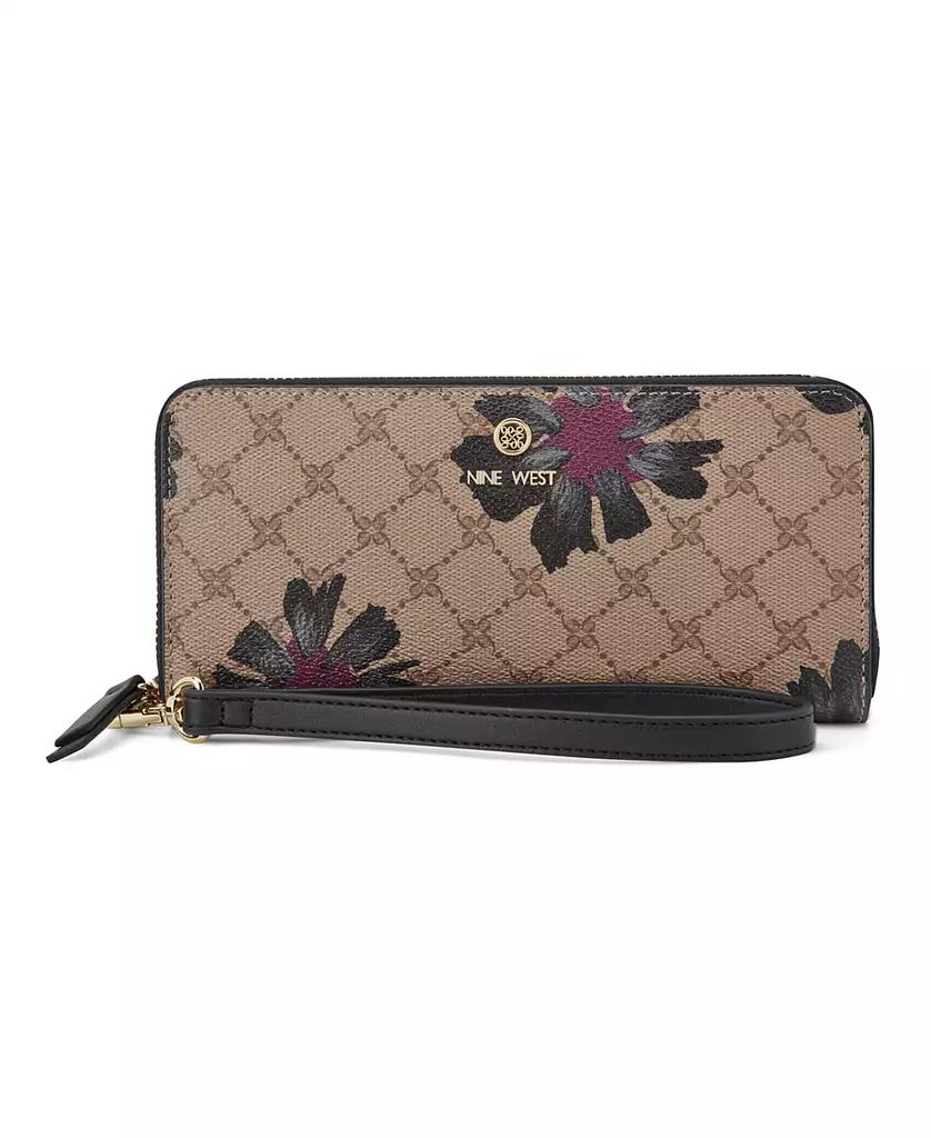 Nine West Lockup 9S Zip Around Wristlet