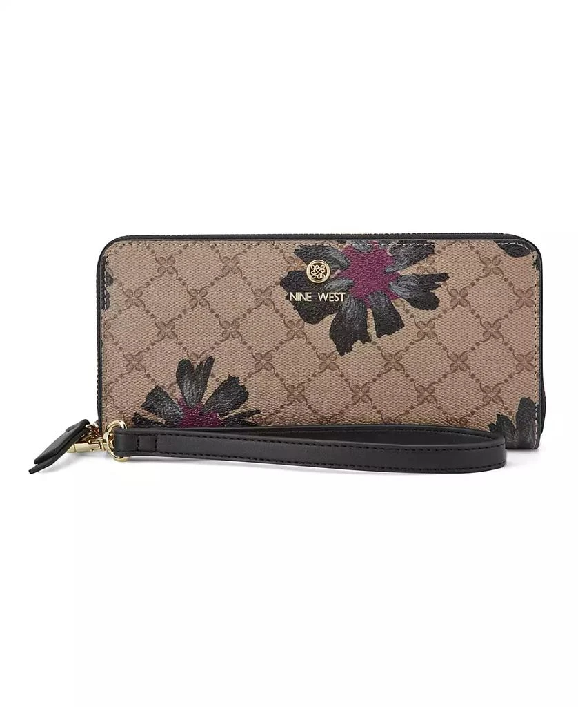 Nine West Lockup 9S Zip Around Wristlet 1