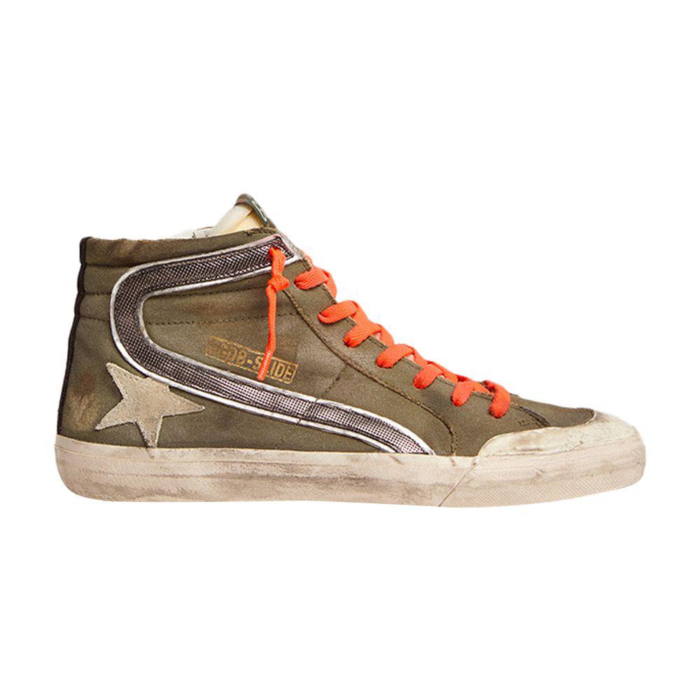 スニーカー Golden  Slide Penstar Classic Sneakers Golden Goose - Slide Penstar Platinum Gold & Black Star Sneaker