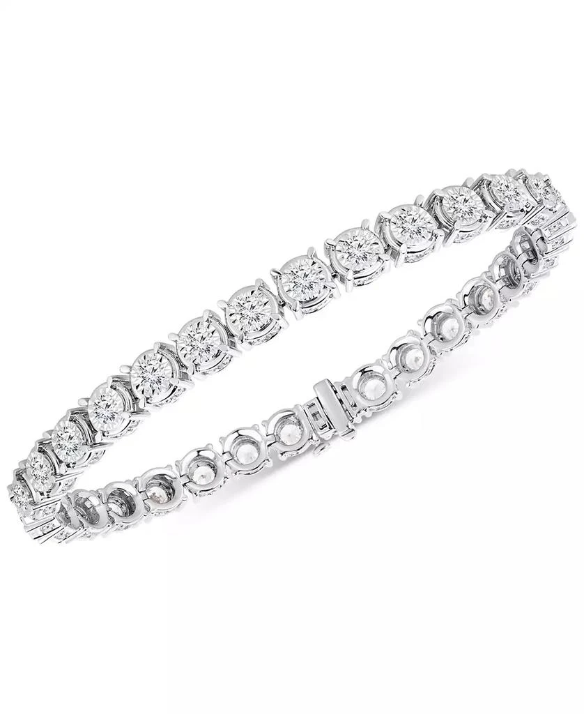TruMiracle Diamond Single Row Tennis Bracelet (7 ct. t.w.) in 10k White Gold or 10k Yellow Gold 1