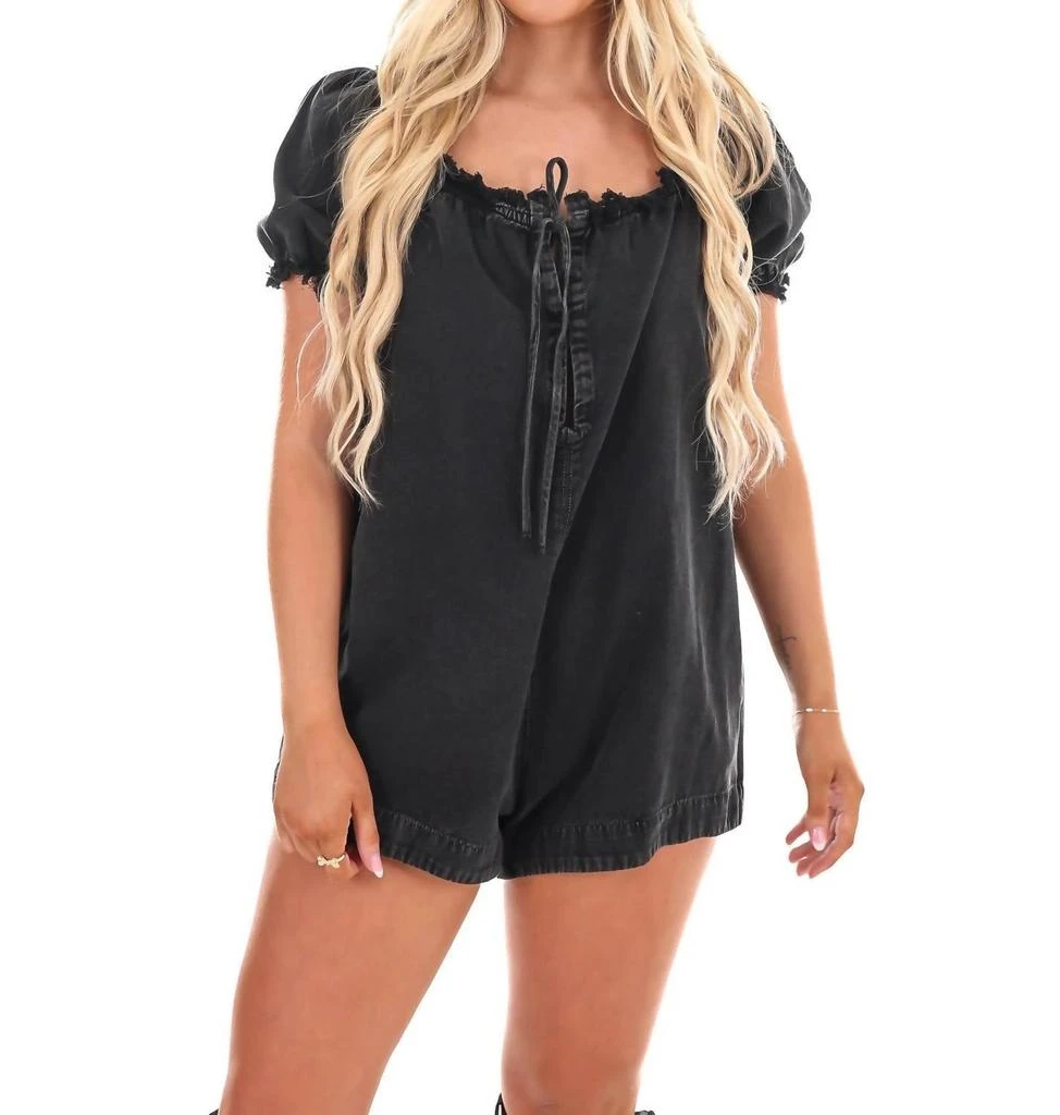 Free People Free People - Daisy Denim Babydoll Romper 5