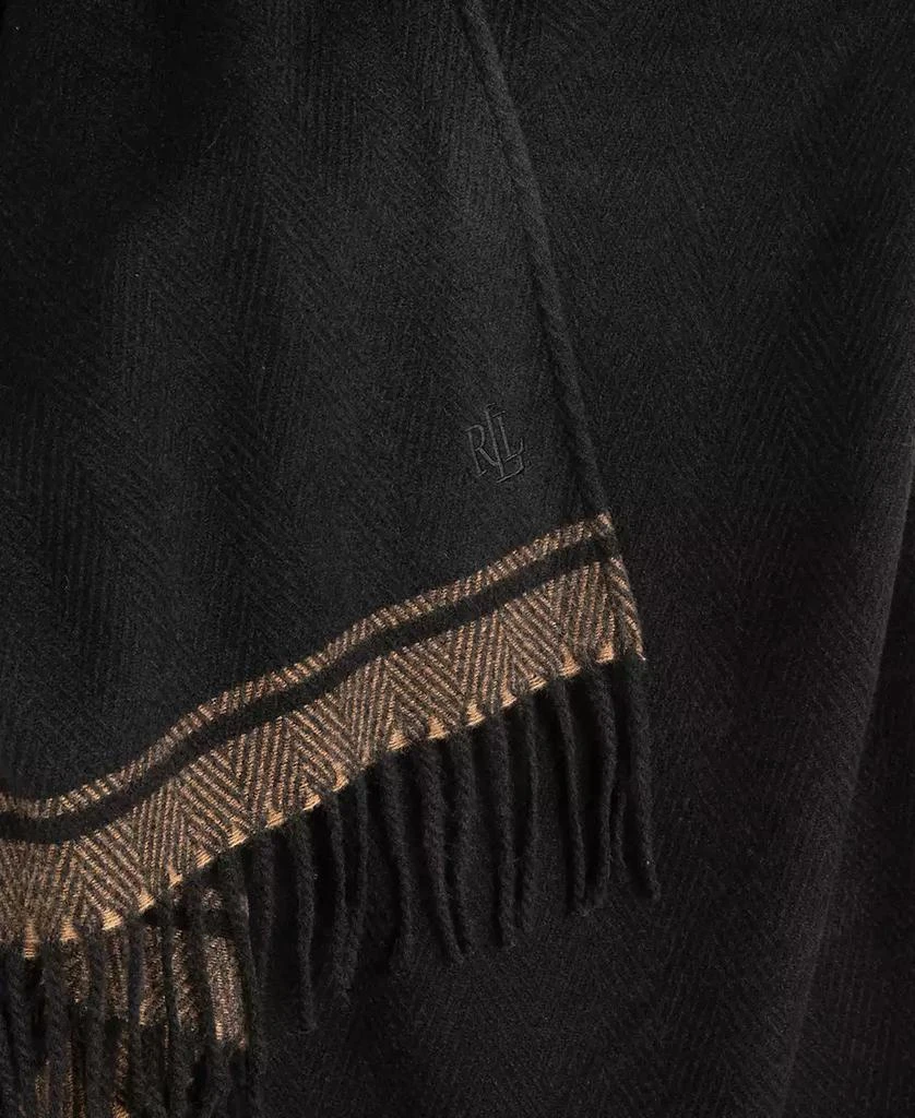 Ralph Lauren Woven Knit-Collar Ruana 2