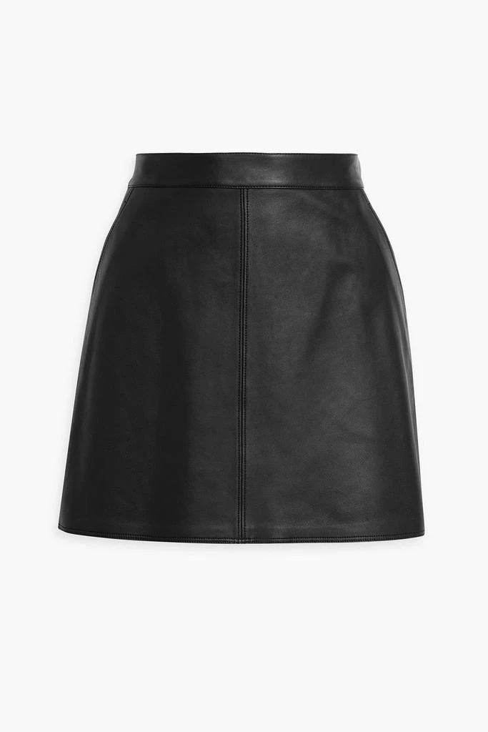Theory Leather mini skirt 1