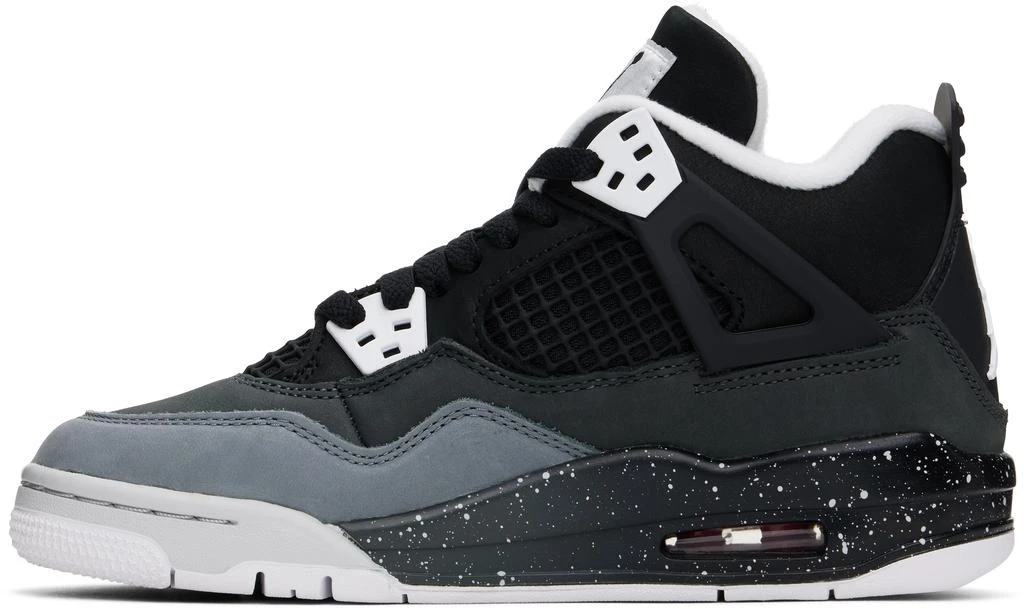 Jordan Big Kids Black Air Jordan 4 Retro Sneakers 3