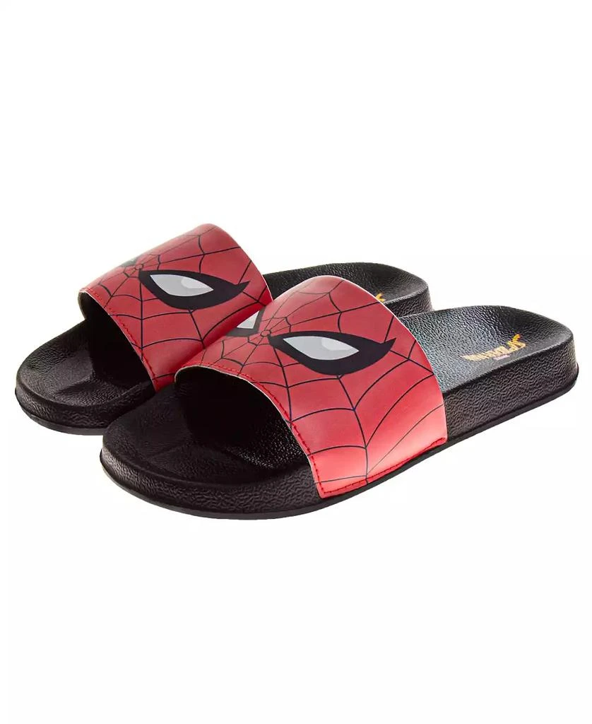 Spider-Man Little and Big Boys Slip On Flat Slides 4
