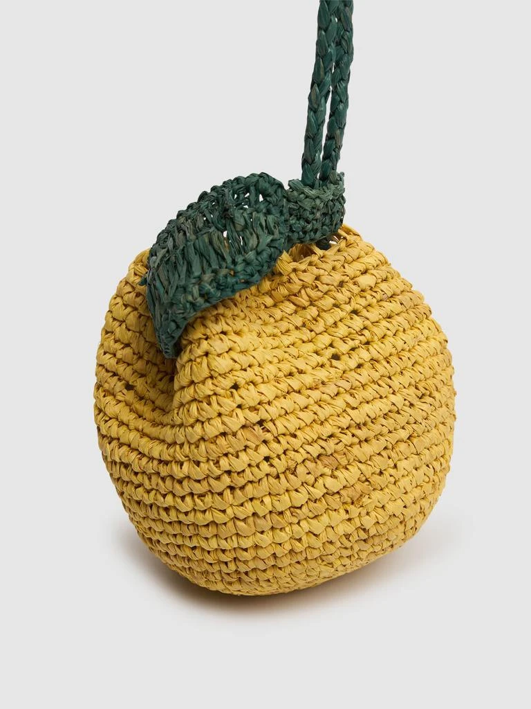 BONPOINT Lemon Raffia Shoulder Bag 3