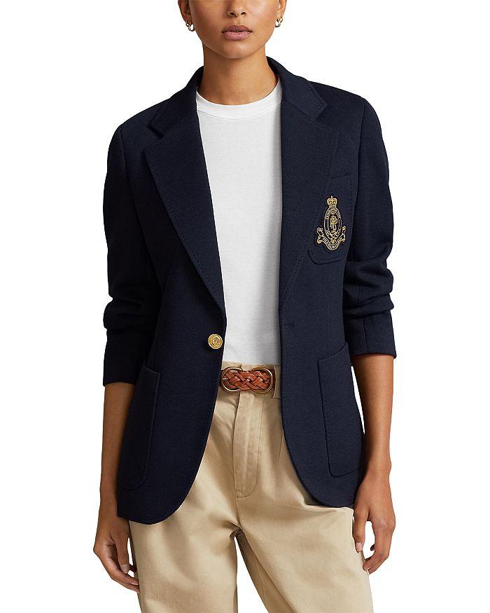 Ralph Lauren Crest Embellished Blazer