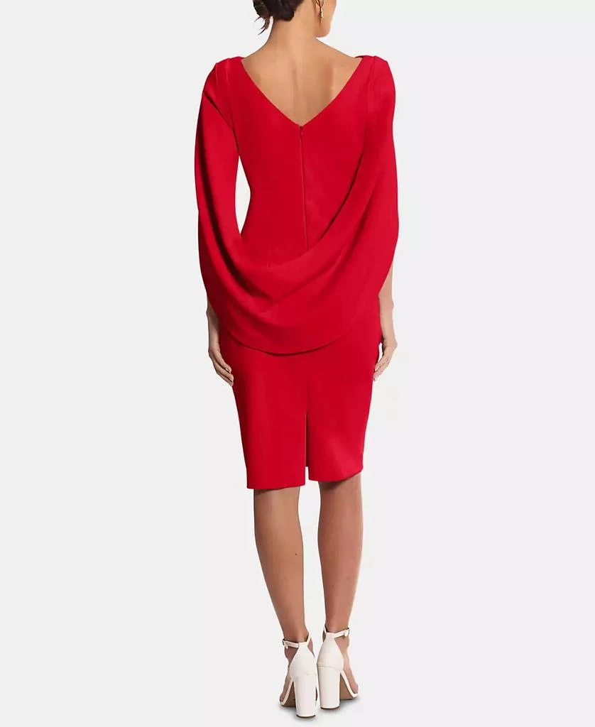 Betsy & Adam Caped Sheath Dress 2