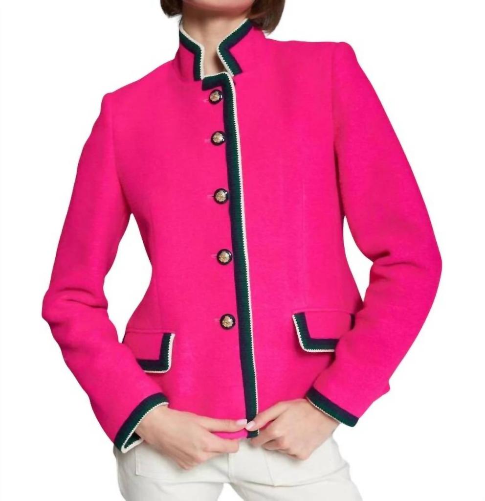 VILAGALLO Dorethea Jacket In Hot Pink