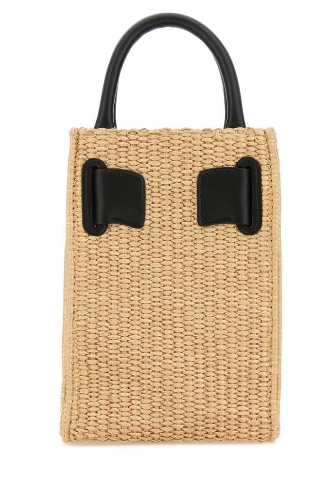 Boyy Boyy Buckle-Detailed Woven Tote Bag