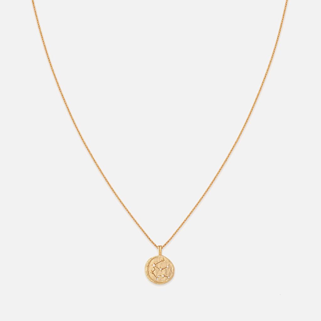 ASTRID & MIYU Astrid & Miyu Aquarius Zodiac 18-Karat Plated Recycled Sterling Silver Necklace