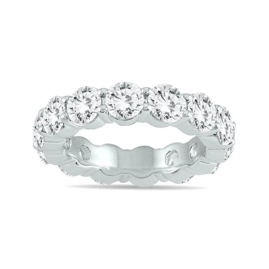 SSELECTS Ags Certified Diamond Eternity Band In 14K White Gold 5.85 - 6.75 Ctw 1