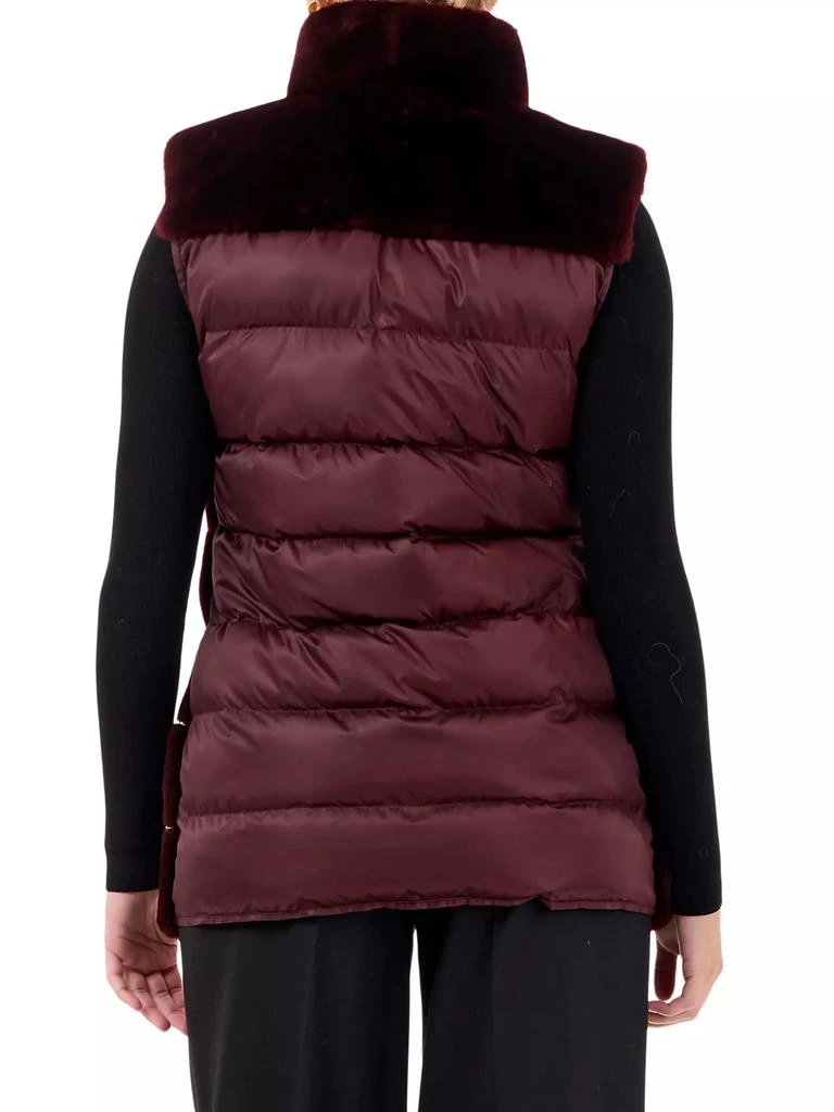 Gorski Shearling Lamb Vest With Quilted Back 4