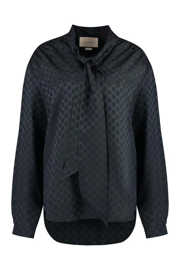 Gucci Gucci Pussy-Bow Silk Blouse 1