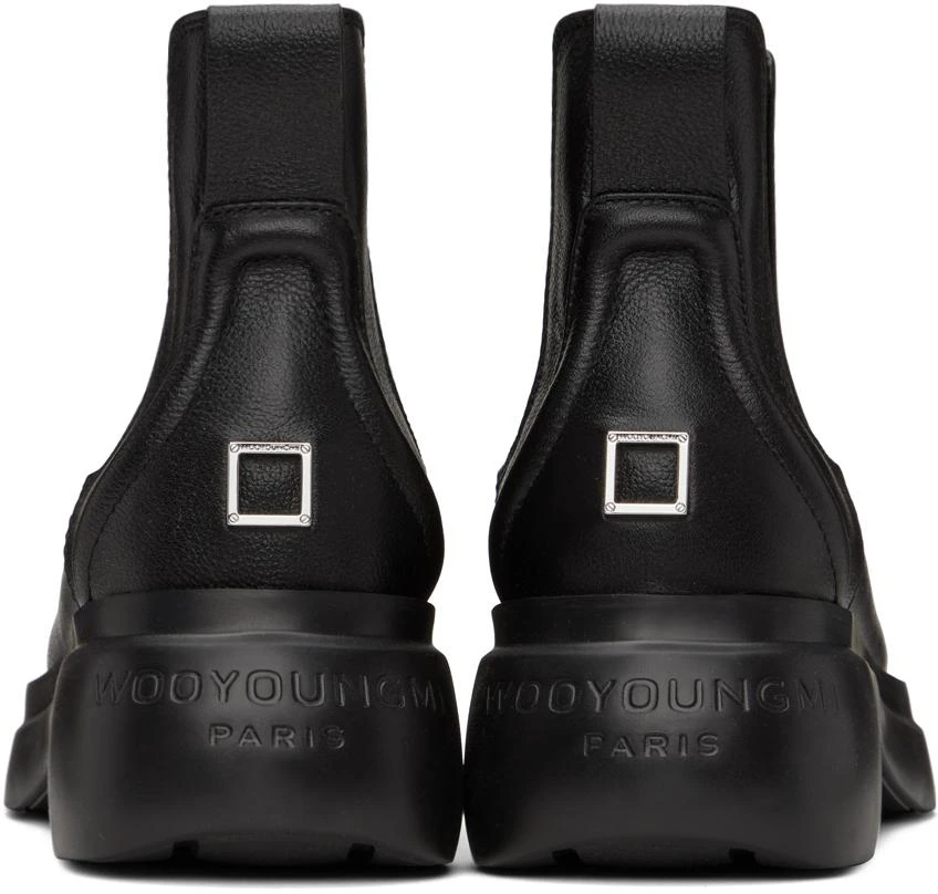 Wooyoungmi Black Logo Plaque Chelsea Boots 2