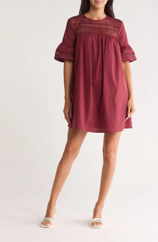 English Factory Lace Trim Shift Dress 1