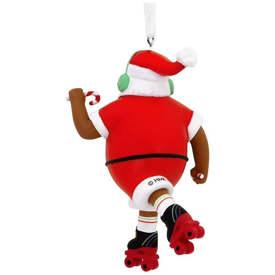 Hallmark Mahogany Roller Skating Black Santa Claus Christmas Ornament 2