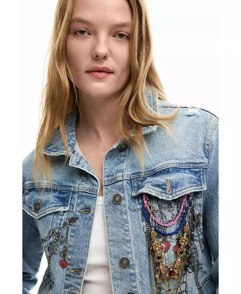 Desigual Women
s Denim Trucker Jacket 4