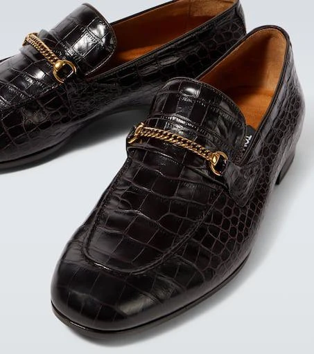 Tom Ford Gigi croc-effect leather loafers 3
