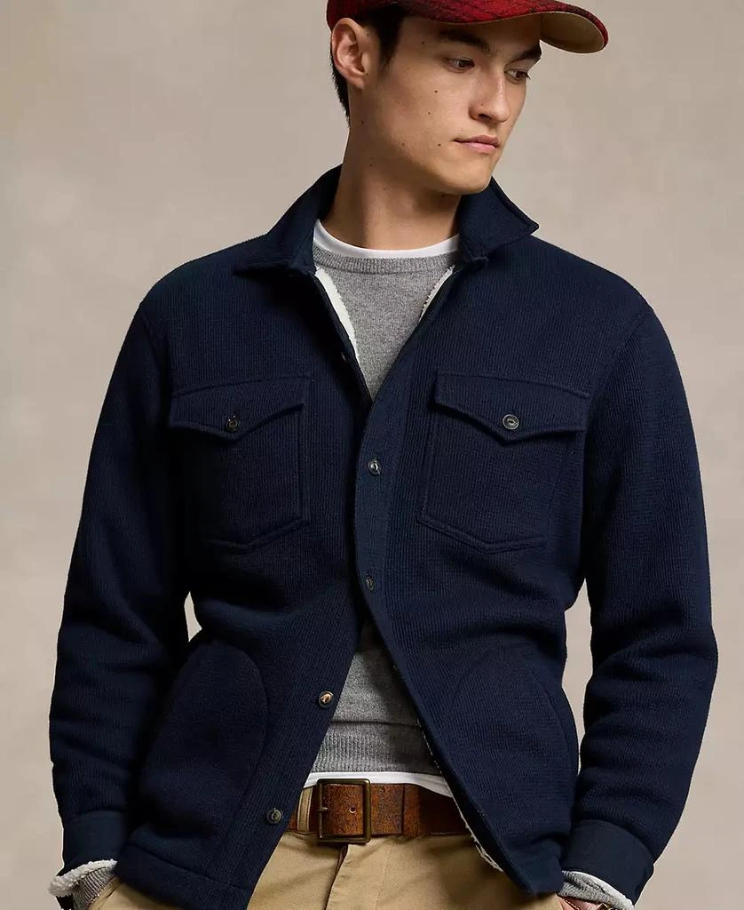 Ralph Lauren Men's Waffle-Knit Shirt Jacket 3