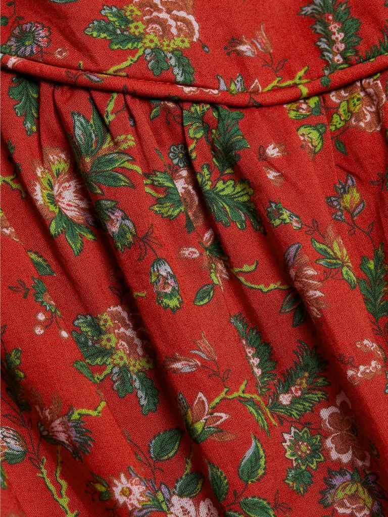 Rhode Annette Floral Cotton V-Neck Minidress 7