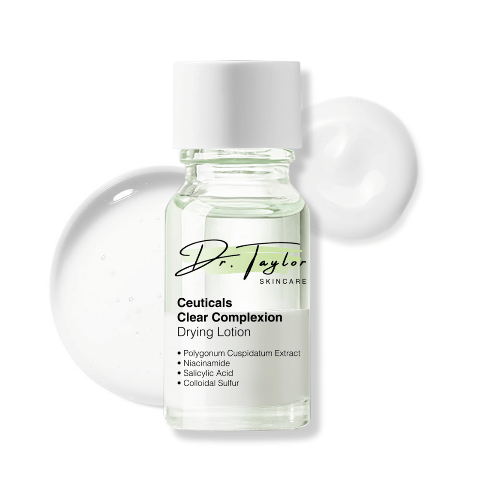 Dr. Taylor  Ceuticals Clear Redness Complexion  Plant Skincare Drying Lotion 10ml+with free Q-tip gift,Skin Repair, soothing blemishes