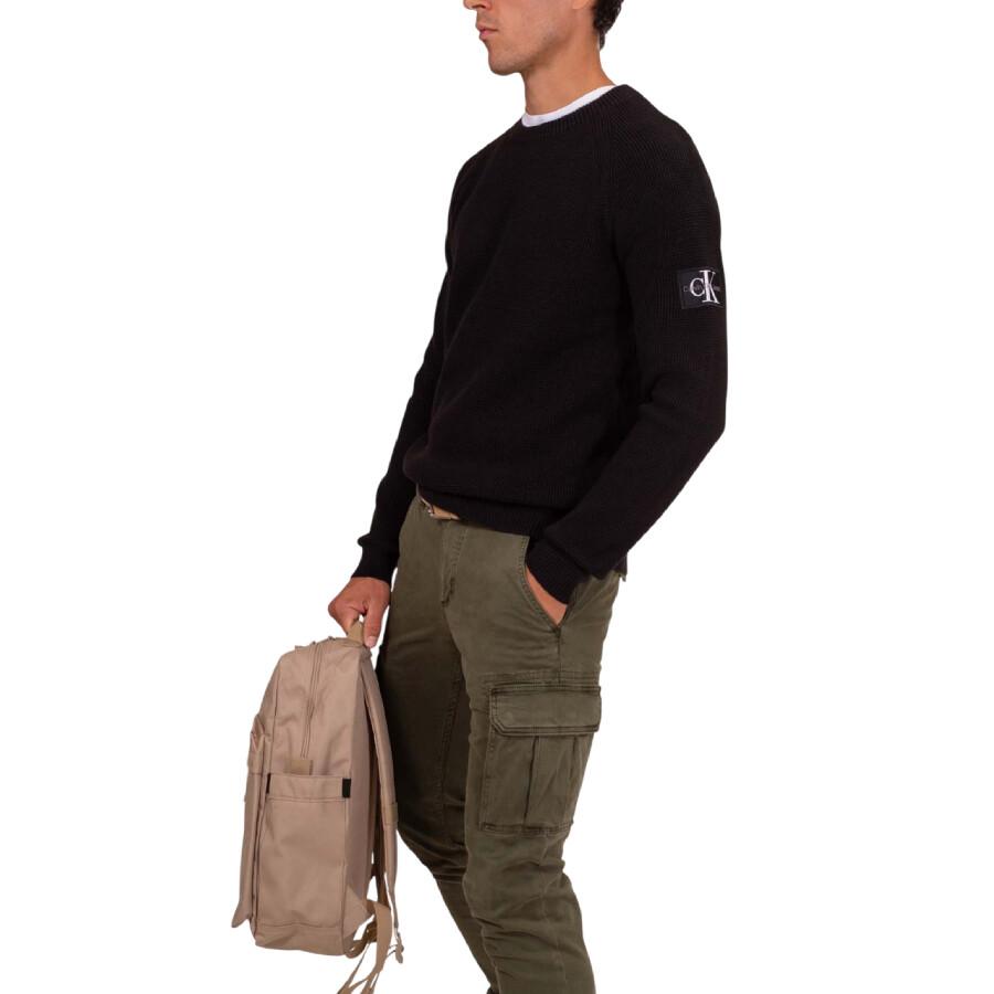 Calvin Klein Waffle Cotton Badge Jumper