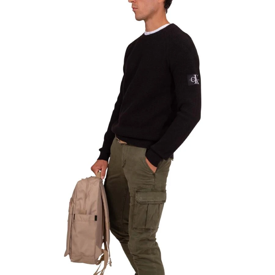 Calvin Klein Waffle Cotton Badge Jumper 2