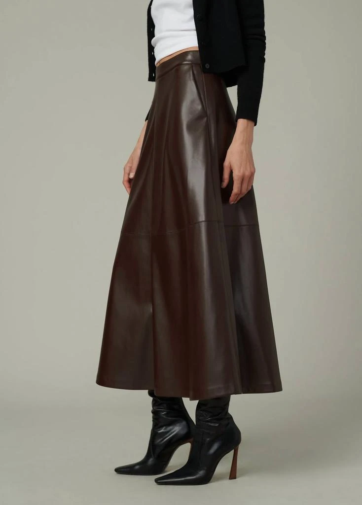 Joe's Jeans Tavi Vegan Leather Skirt In Coffee Bean 2