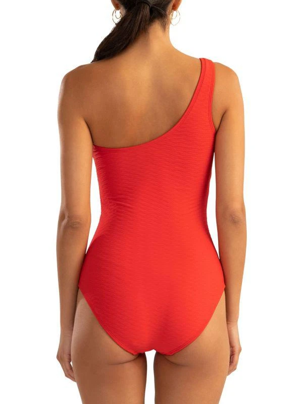 Shoshanna One-Shoulder Ring One-Piece Swimsuit 3