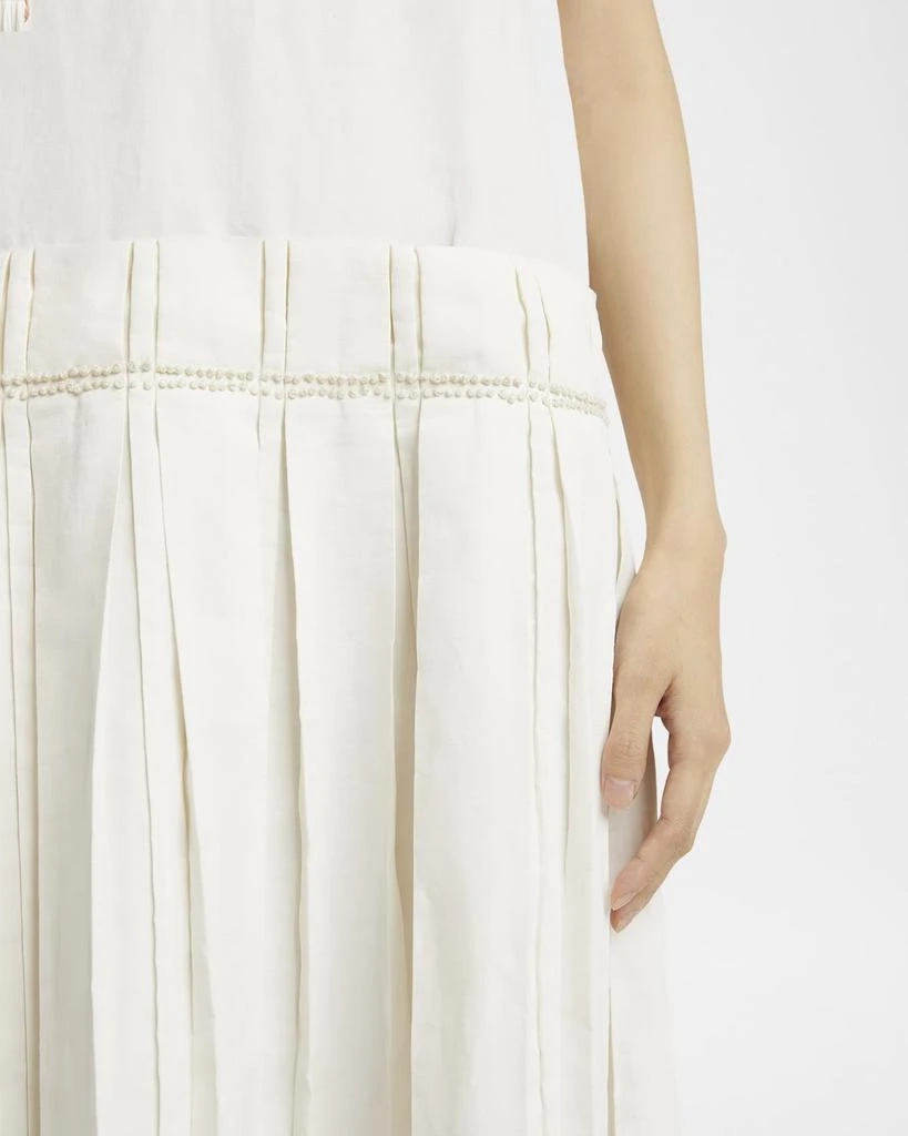 Jil Sander Pleated Midi Linen Dress 5