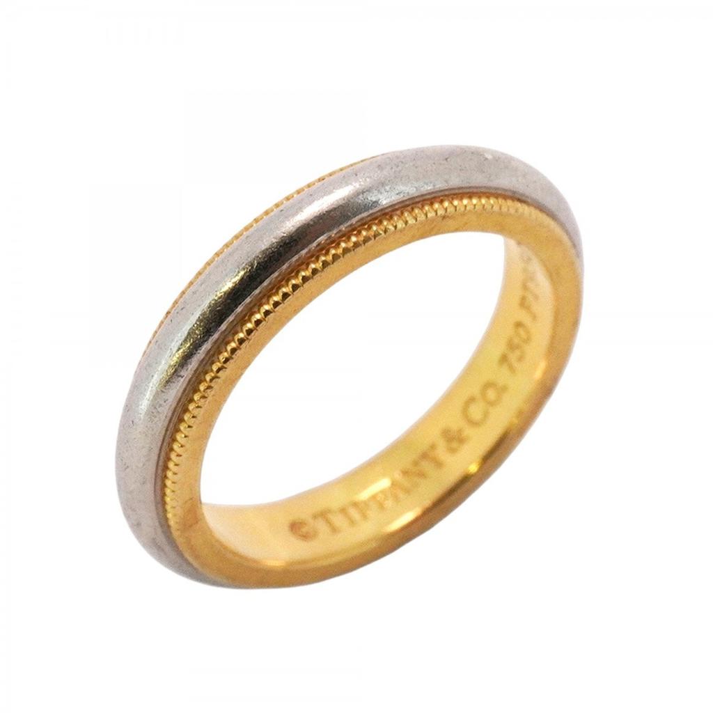 Tiffany & Co. yellow gold (18K) Platinum 950 Band Ring (Pre-Owned)